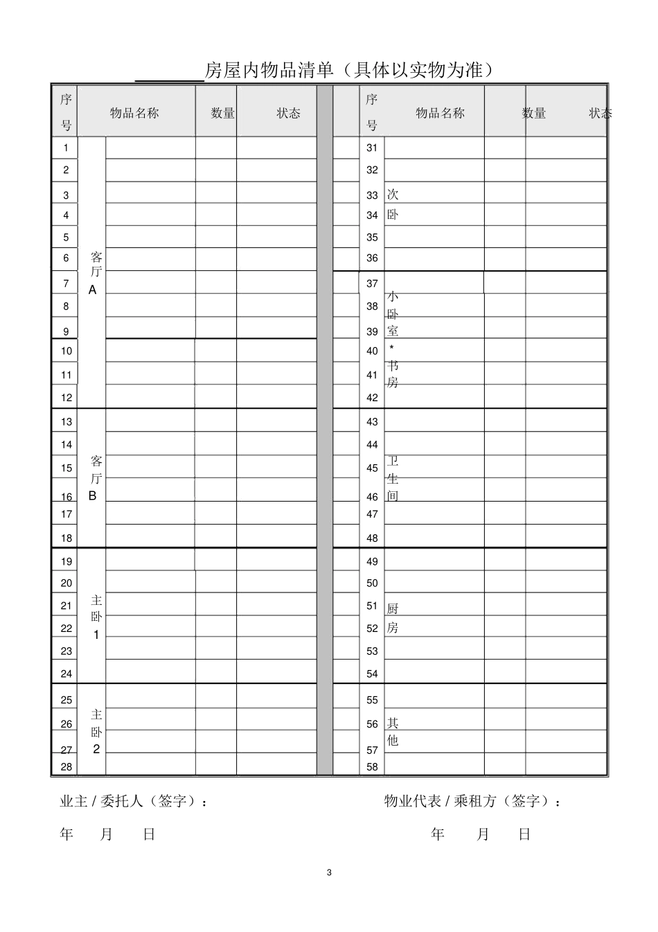 房屋租赁合同(电子版)_第3页