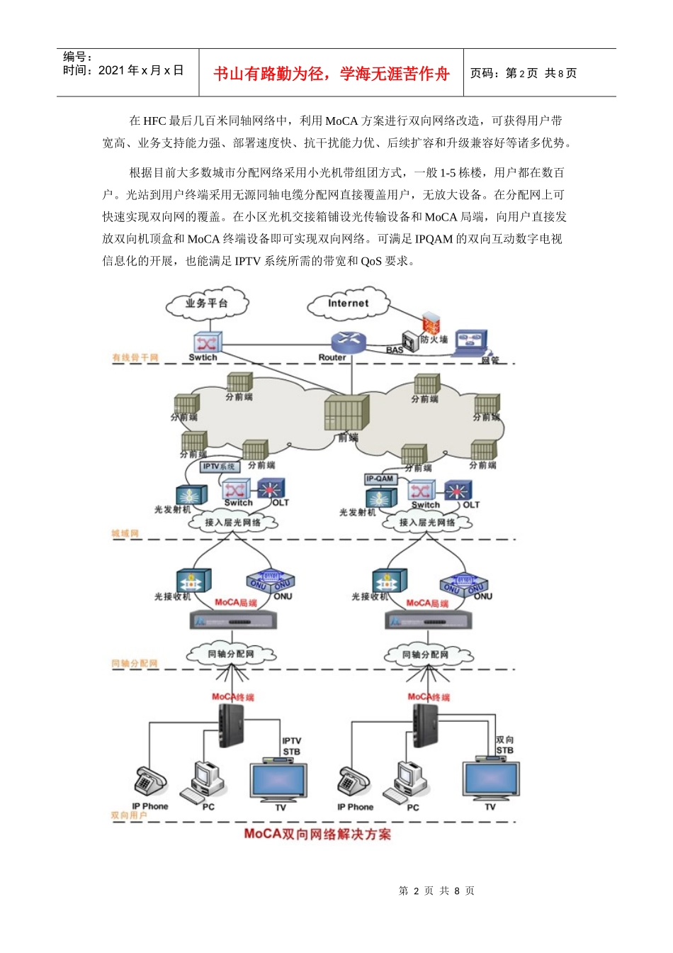 MoCA技术管理规划介绍_第2页
