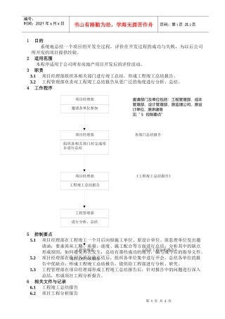 WHVK-QP-16-02项目开发后评价程序
