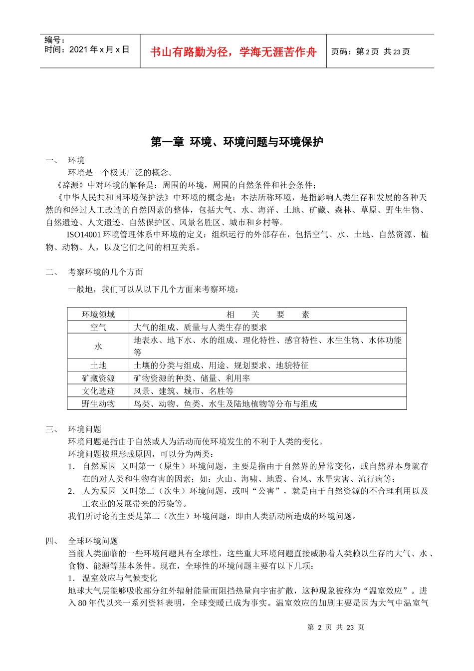 ISO14000环境管理体系内部审核员教程_第2页