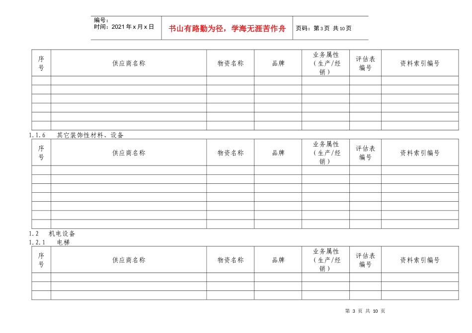 WZ01-01 供应商名册（WZ01-01）_第3页