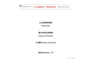 q山水芙蓉国际新城策划方案