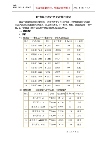 IT市场主流产品关注排行盘点doc20(1)