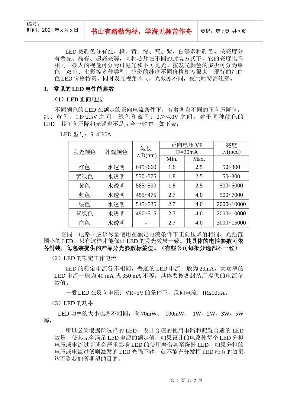 LED光源在工程应用中的一些常识_第2页