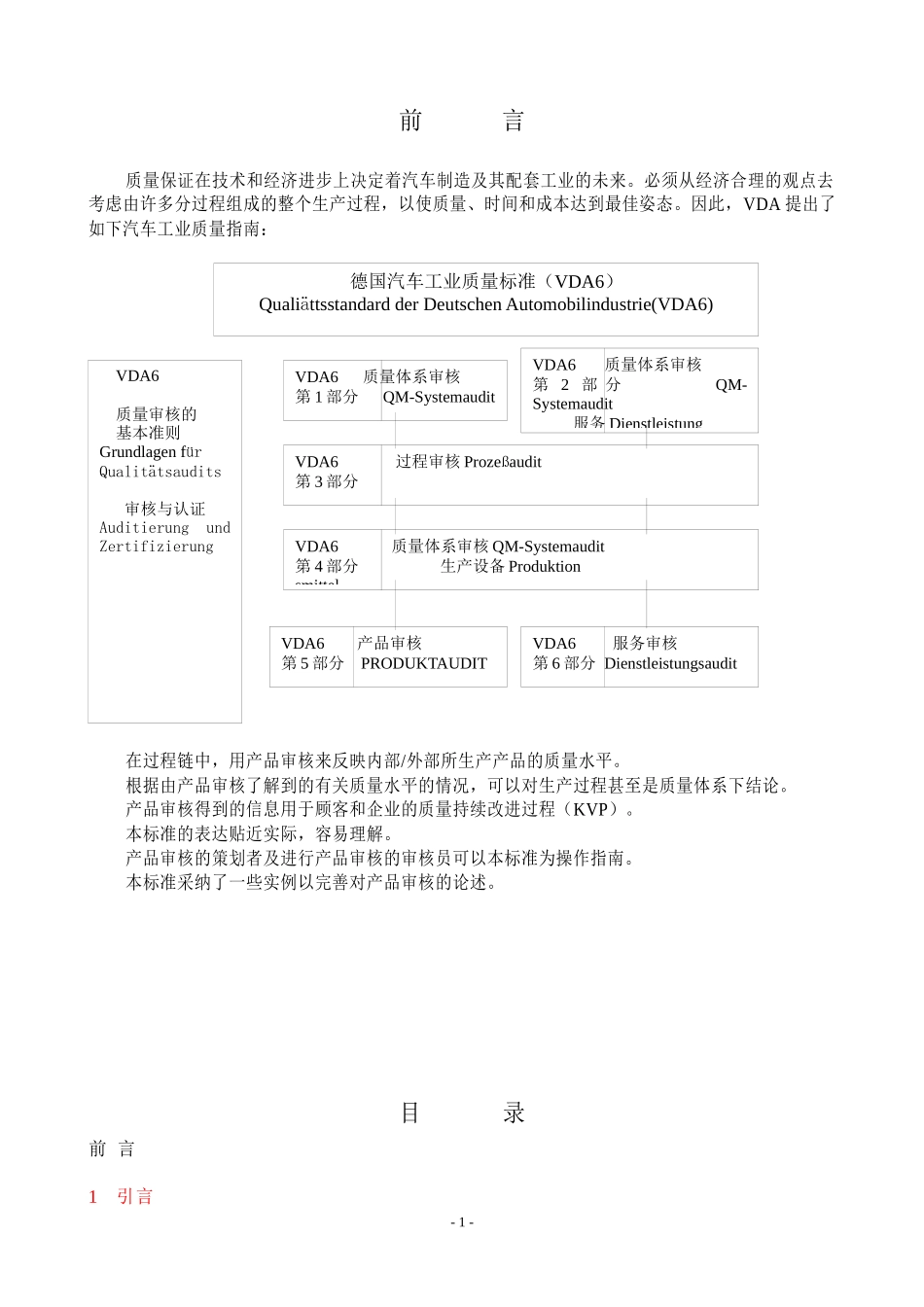 VDA65产品审核_第1页