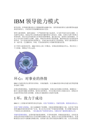IBM领导能力模式（DOC 4页）