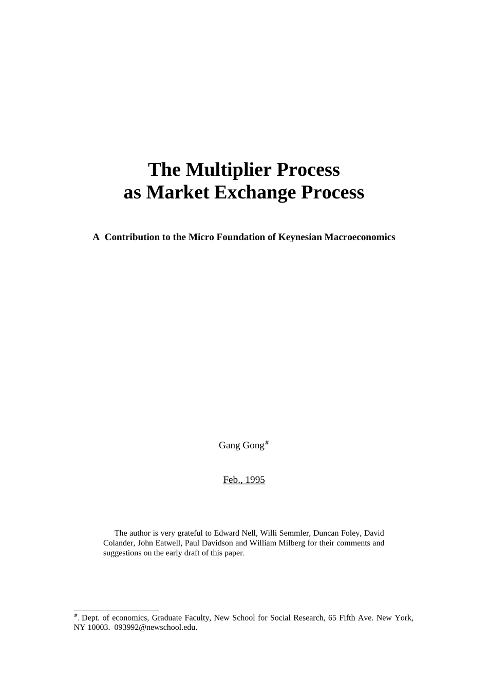 TheMultiplierProcessasMarketExchangeProcess(英文版)_第1页