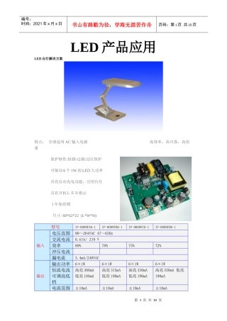 LED产品应用