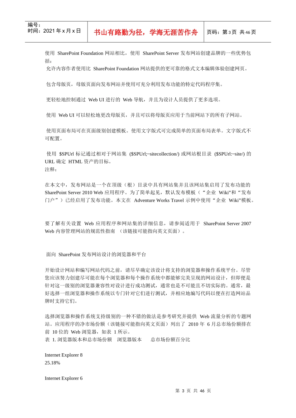 SharePoint2010打造品牌网站_第3页