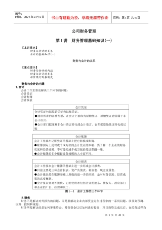 MBA全景教程之六__公司财务管理