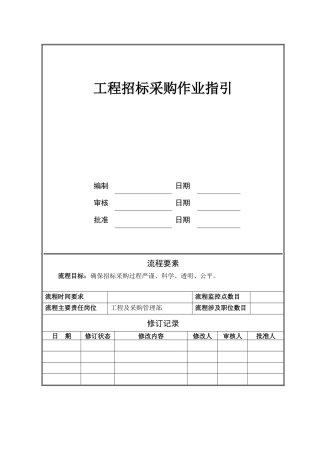 NBVK-WI-PR042工程招标采购作业指引