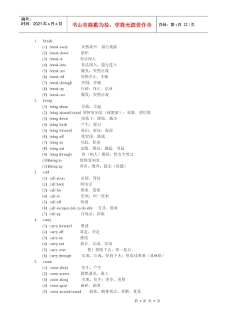 MBA联考高频词汇