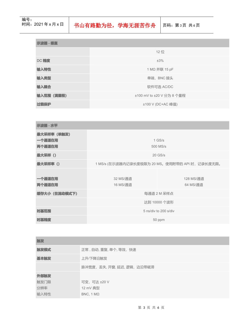 Pico5000系列PC示波器介绍_第3页