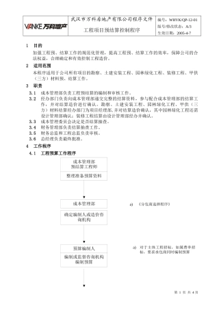 WHVK-QP-12-01工程项目预结算控制程序A3
