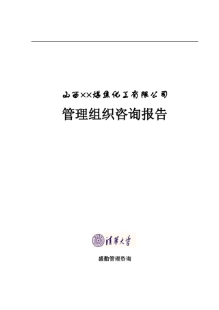 JH公司管理组织咨询报告