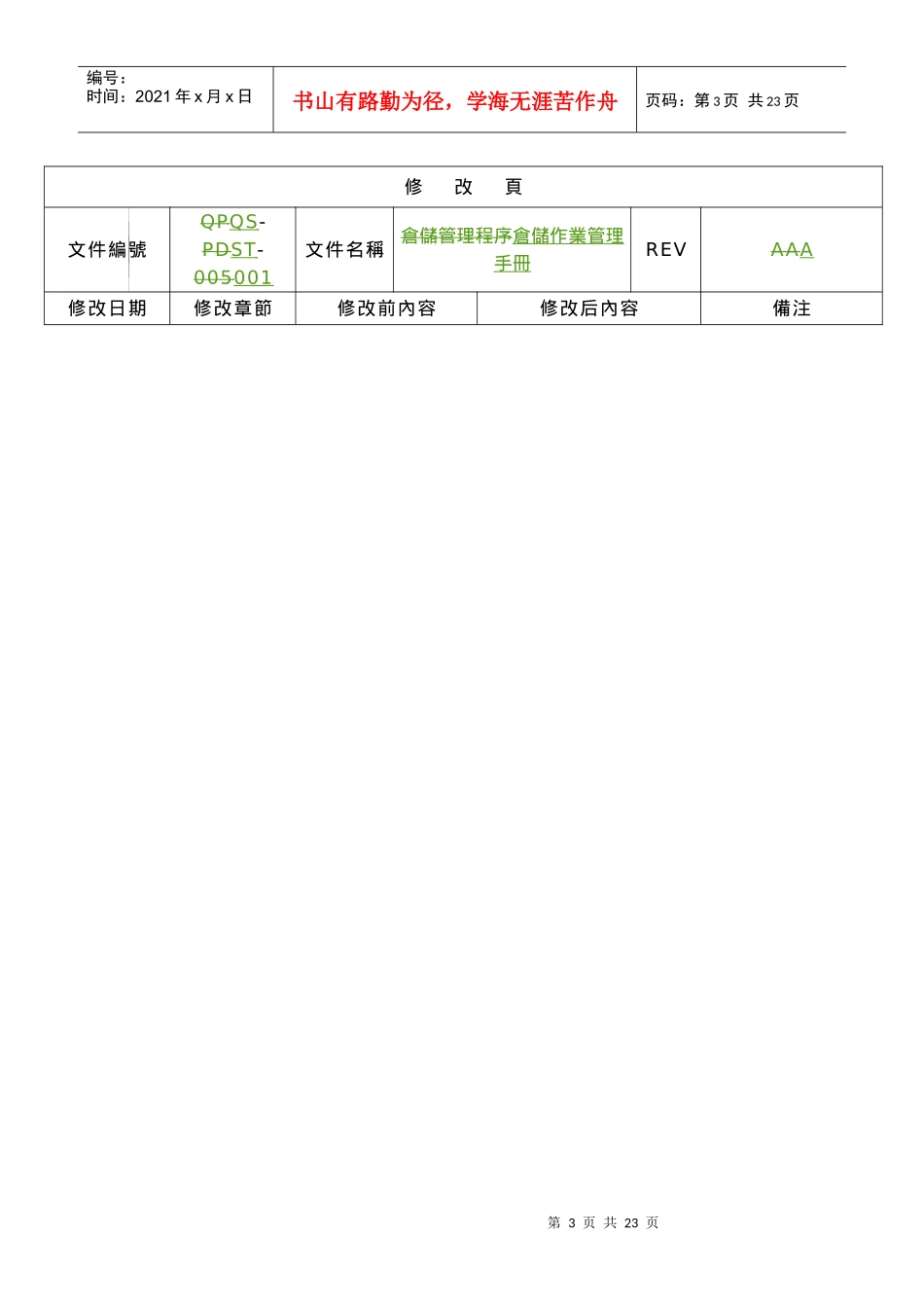 QS-ST001仓储作业管理手册_第3页