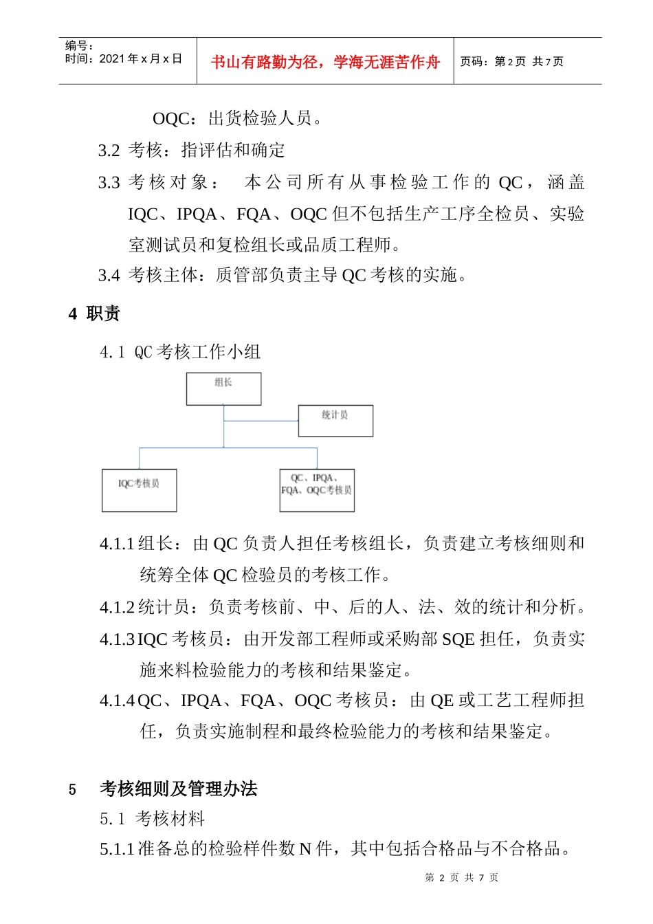 QC检验能力考核管理办法_第2页