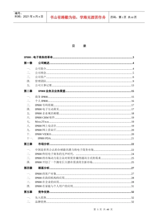 IP8OO商业计划书518