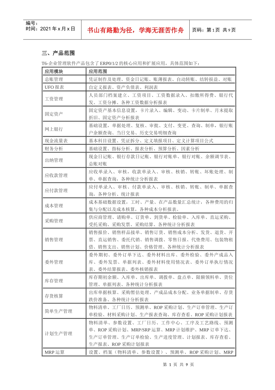 T6-企业管理软件产品简介_第1页