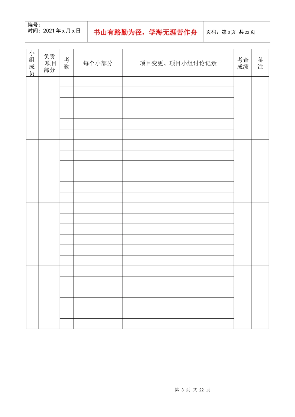 IT项目管理课程实训指导书范本_第3页