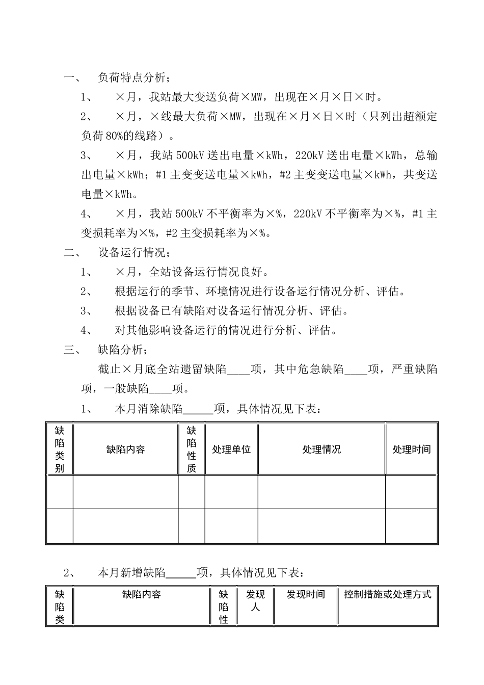 kV变电站运行分析会材料_第2页