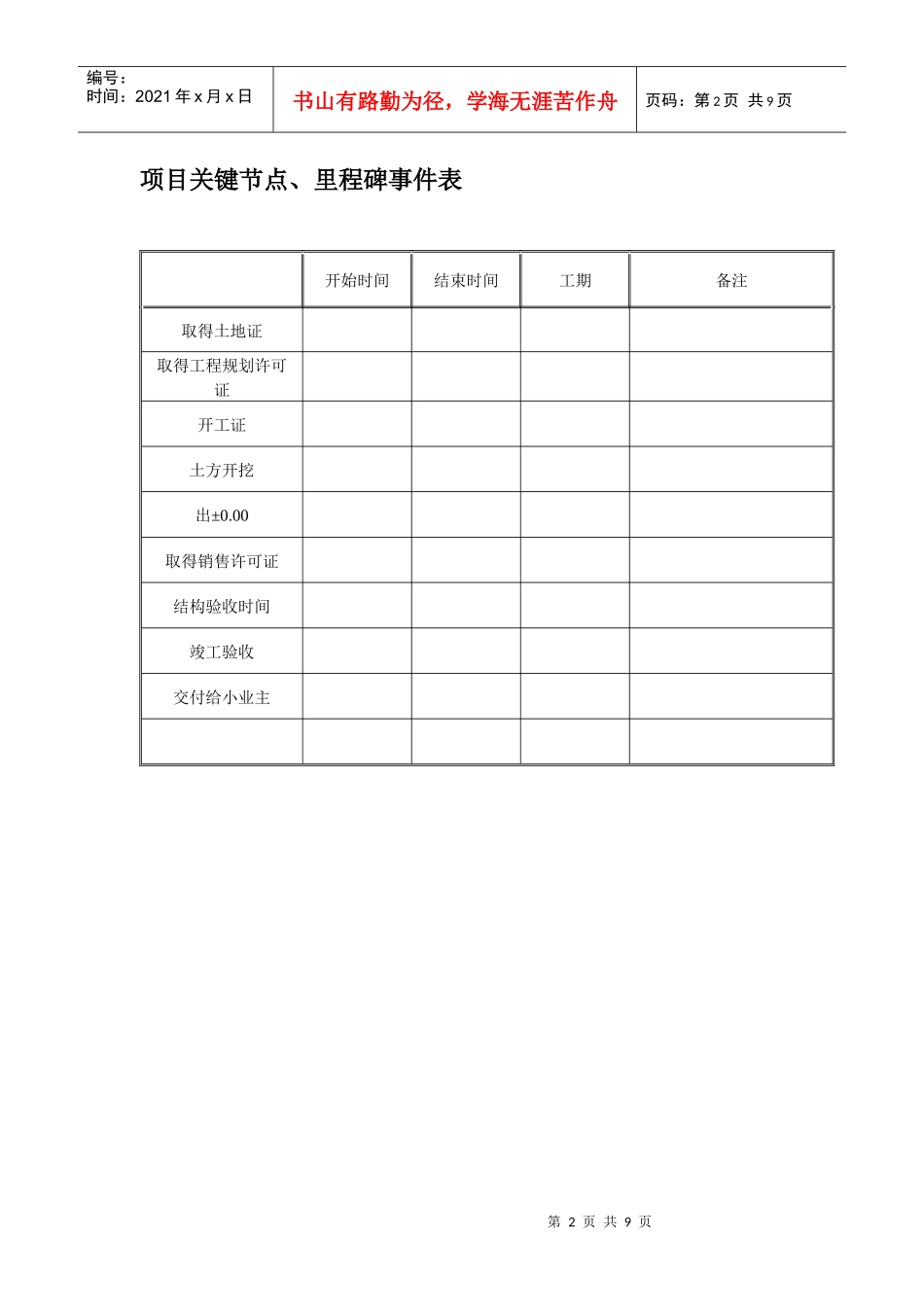 VT-GC-QR206项目总控进度计划-说明部分_第2页
