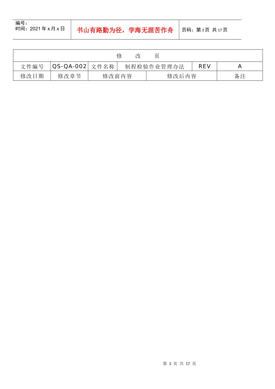 QS-QA制程检验作业管理办法_第3页