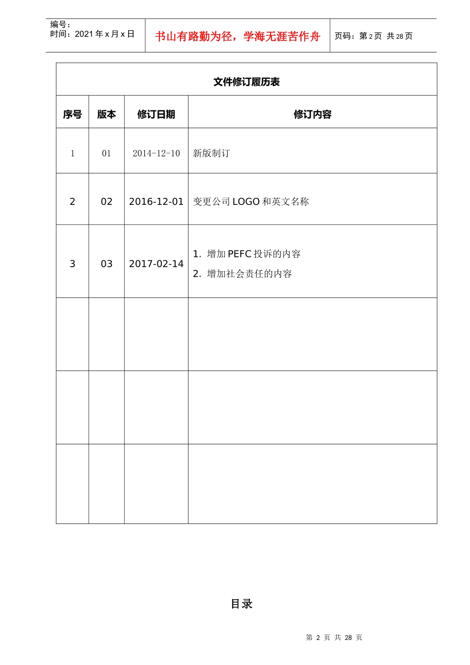 QM-003PEFC管理手册_第2页
