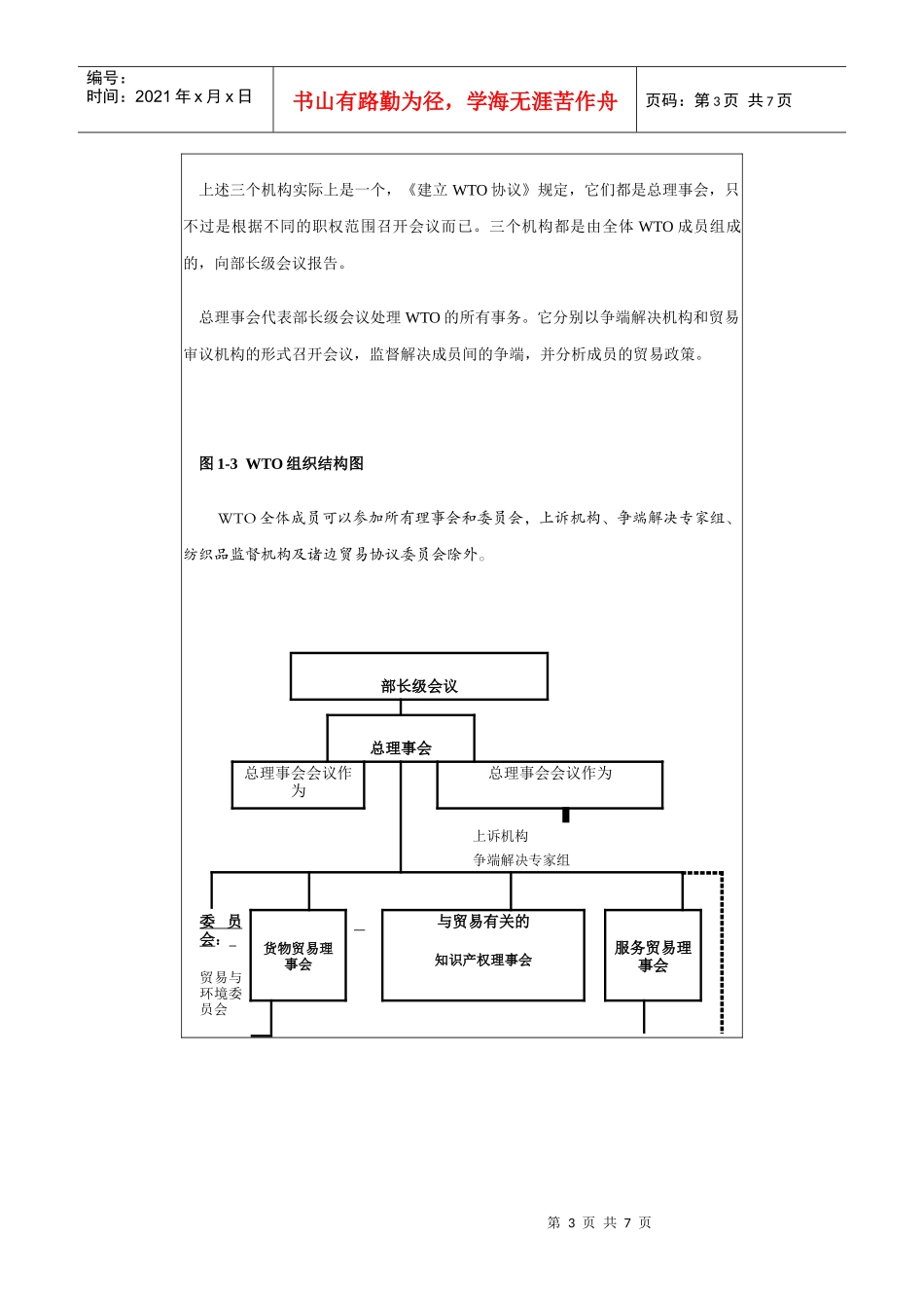 WTO的组织结构概述_第3页