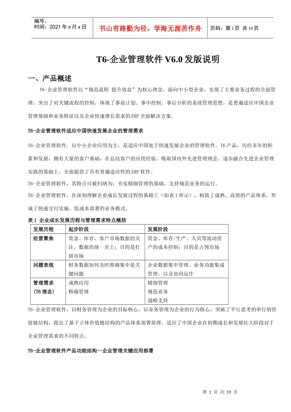 T6-企业管理软件V60上市说明95461374_第1页