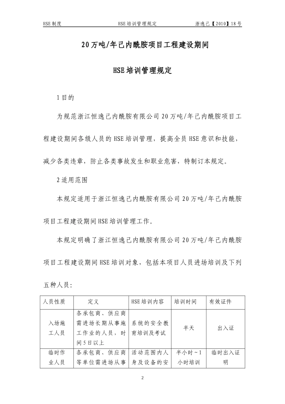 HSE管理制度汇编_第2页