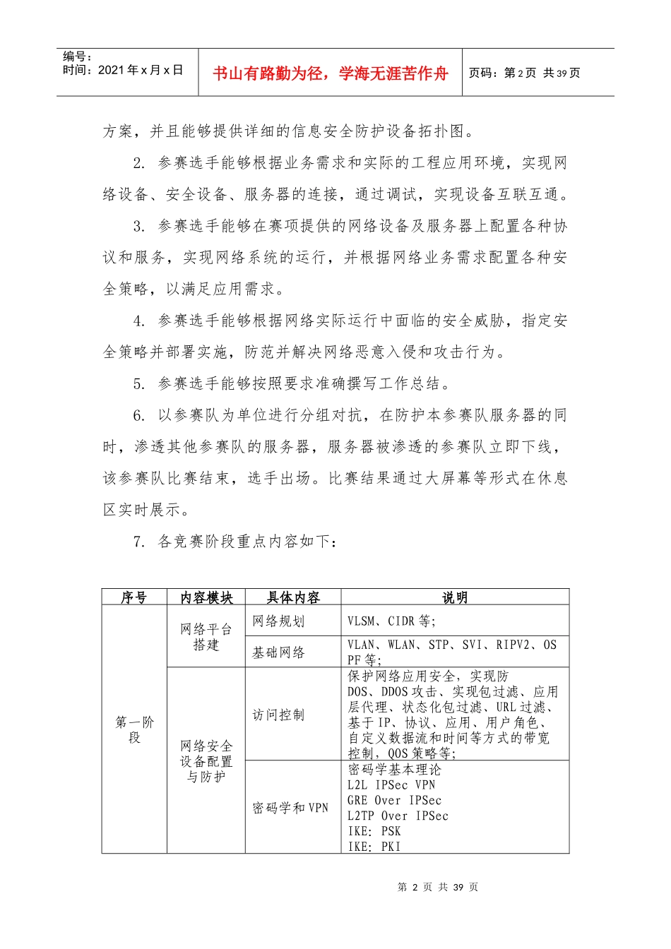 GZ-2017028“信息安全管理与评估”赛项规程docx_第2页