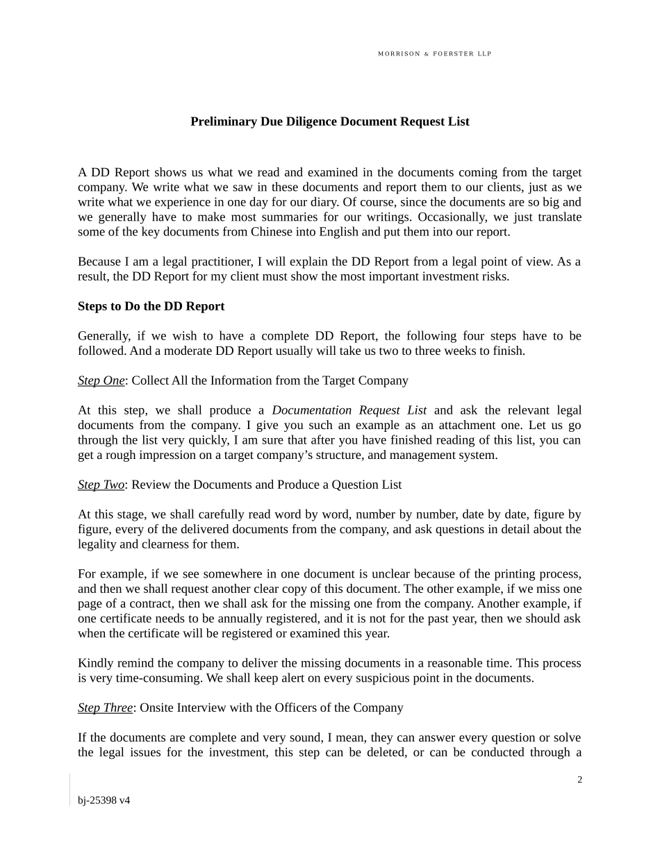 HowtoWriteaDueDiligenceReport如何写尽职调查报告_第2页