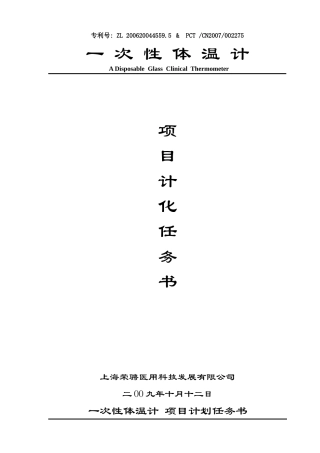 AA-项目计划任务书