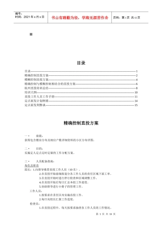 DM方案的策划及其执行
