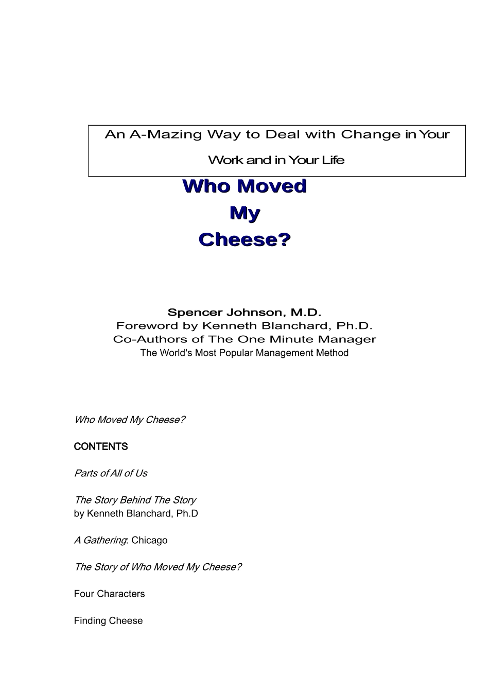 AnA—MazingWaytoDealwithChangeinYourWorkandinYourLife英文版_第1页