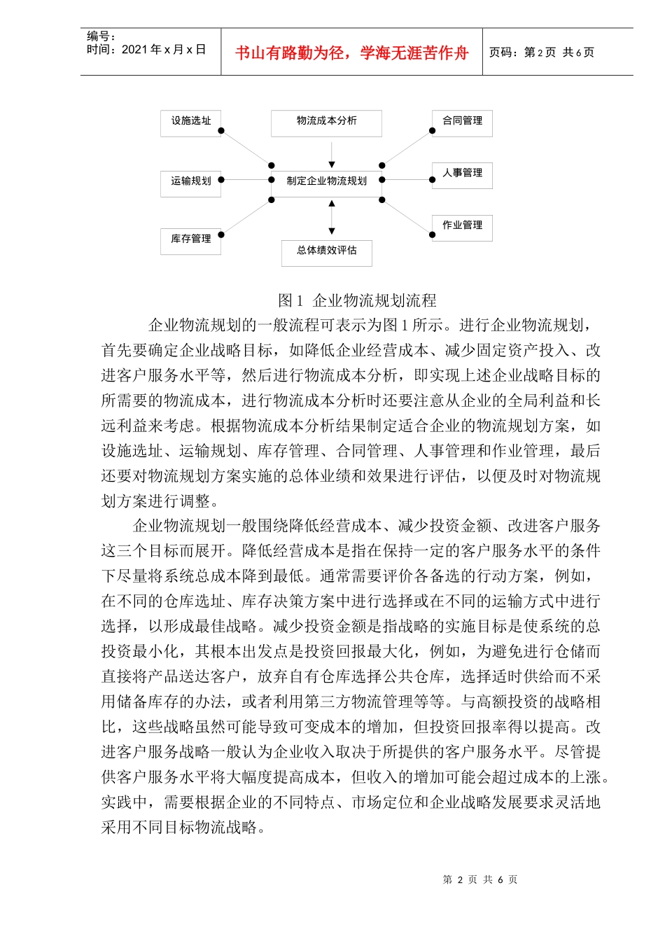 企业物流管理规划(doc 9)_第2页