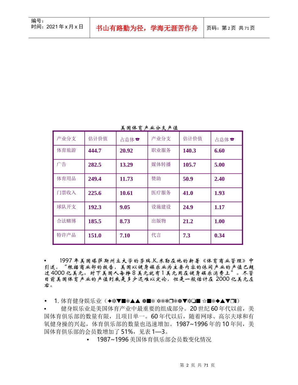 体育产业经济学的形成与发展_第2页