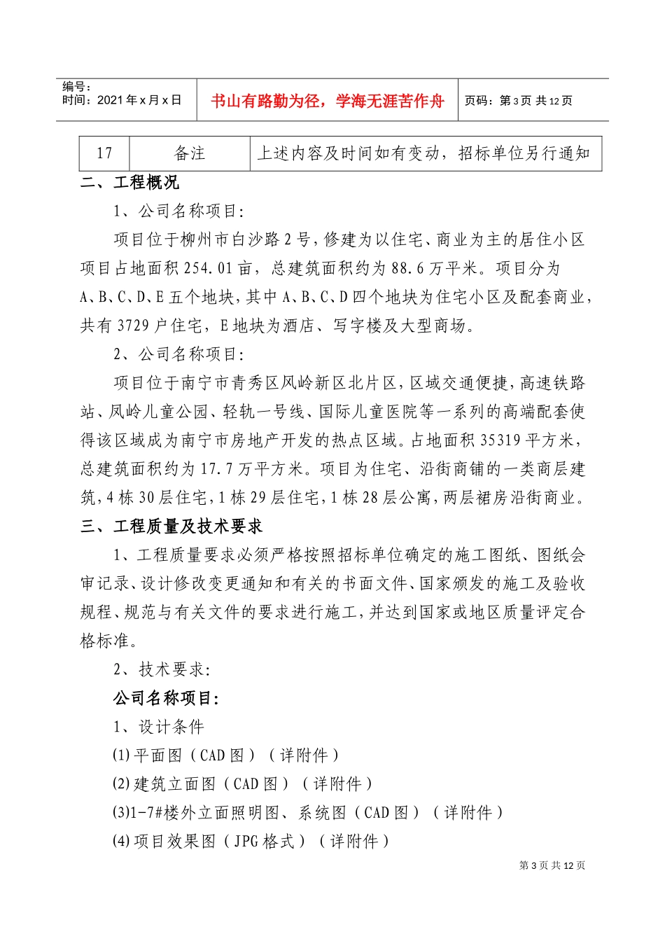 住宅、商铺亮化工程设计与施工招标文件(DOC16页)_第3页