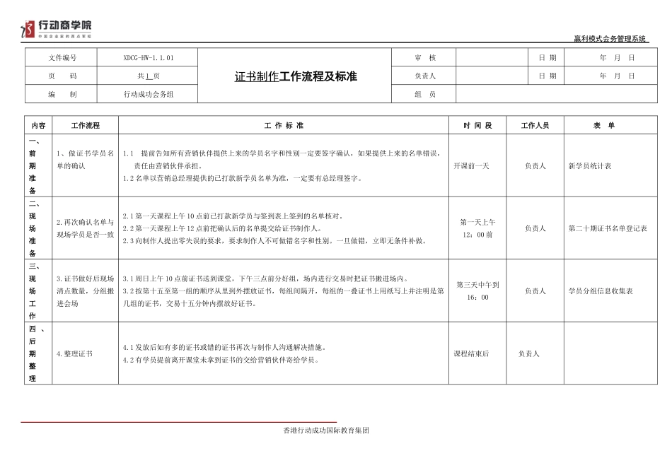 会务流程及标准确认表(全部)_第2页