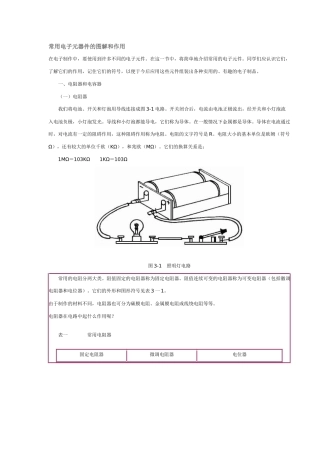 常用电子元器件的图解和作用