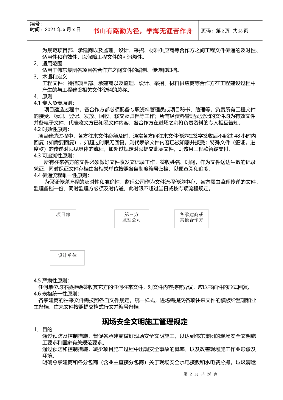 伟东项目施工单位管理及交底手册_第2页