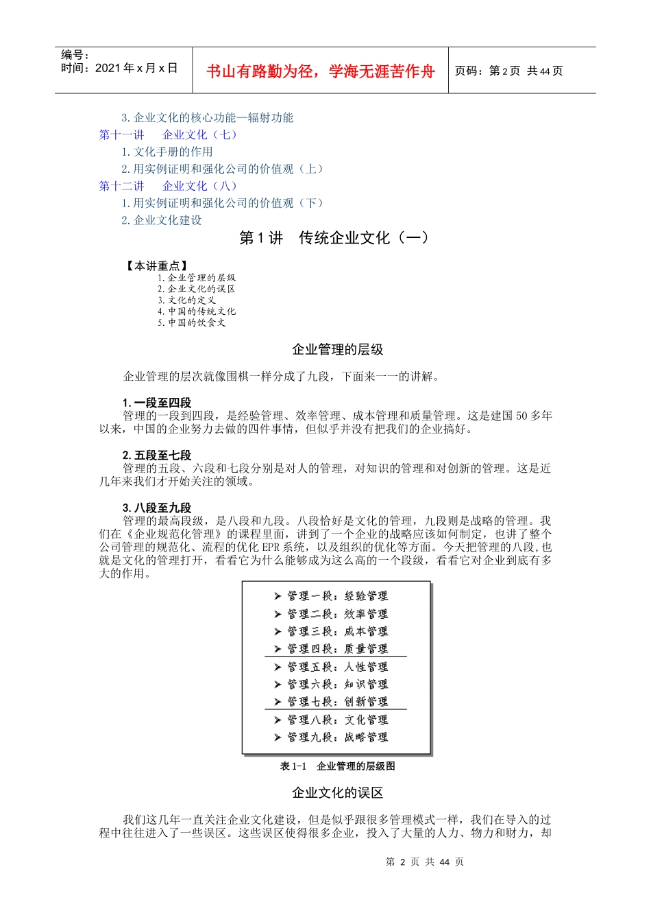 企业文化建设课程(DOC 49页)_第2页