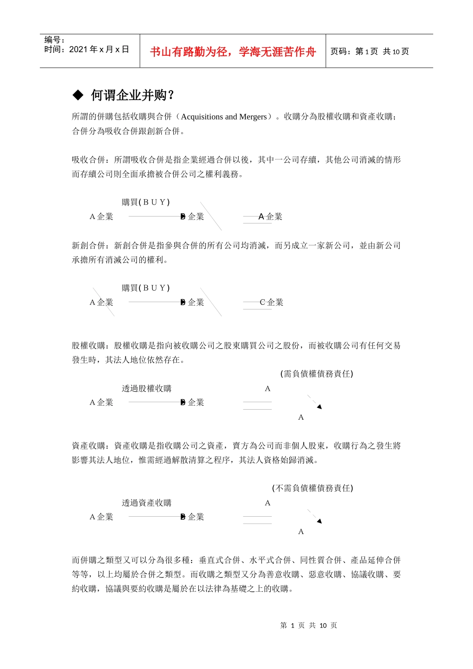 何谓企业并购(1_第1页