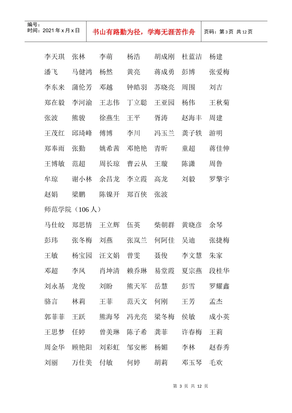 优秀学生干部(1458人)_第3页