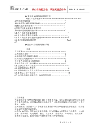 企业直销团队的营销手册