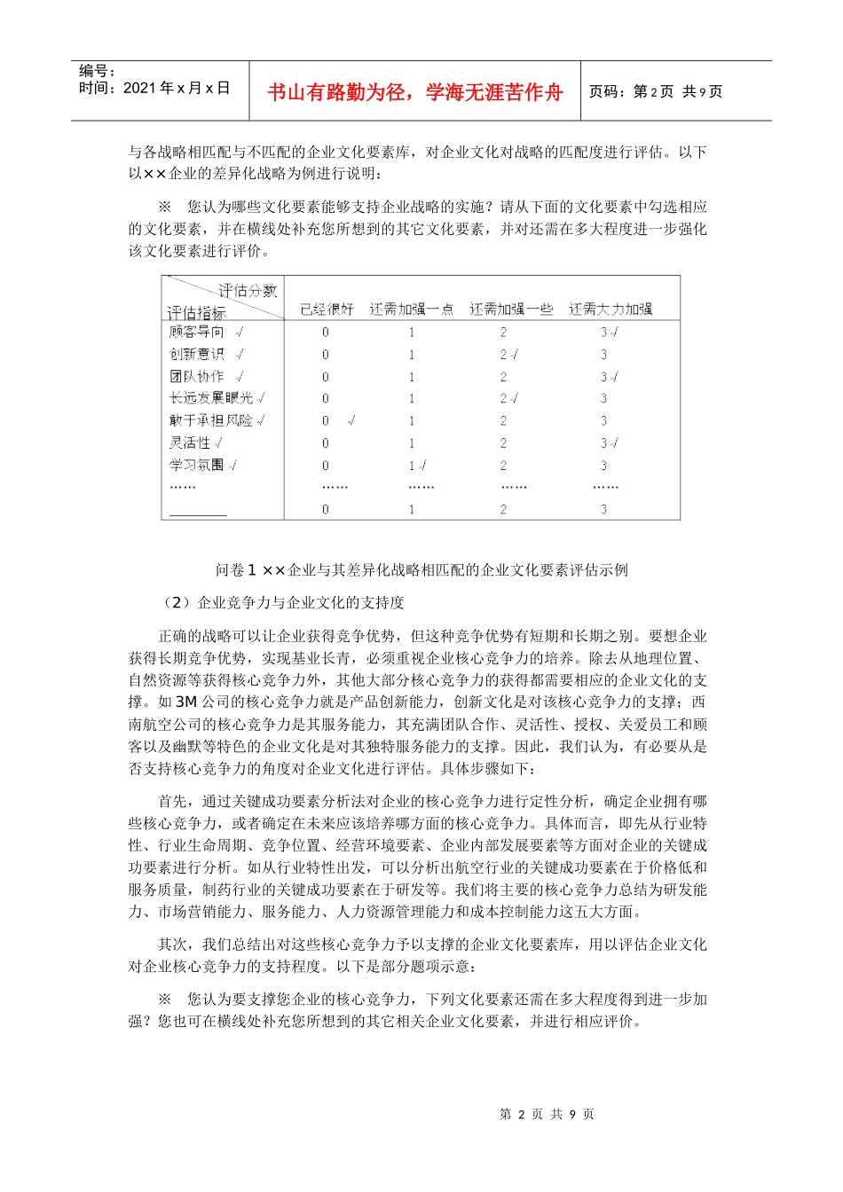 企业文化的量化评估及其提升_第2页
