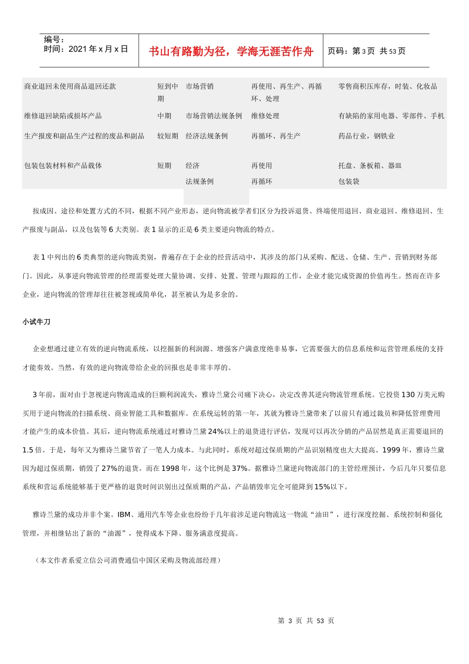 企业逆向物流的管理意义_第3页
