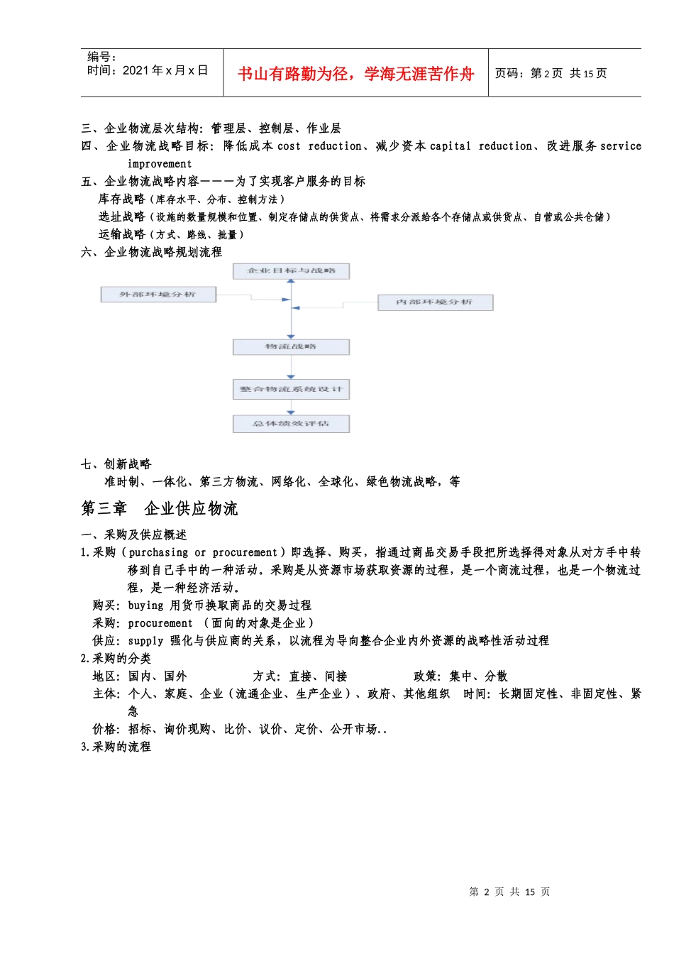 企业物流与第三方物流教案_第2页