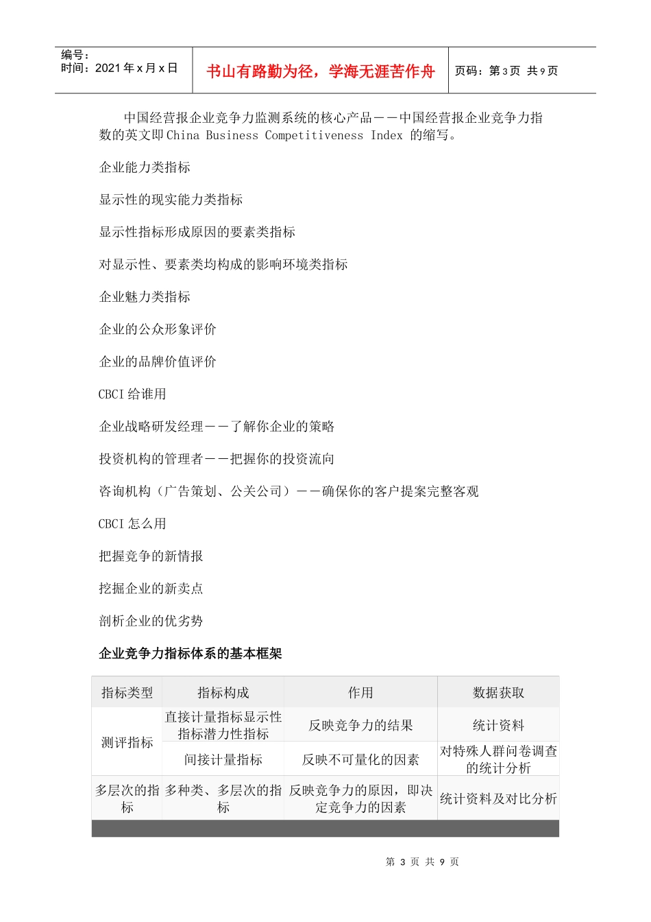 企业竞争力监测项目_第3页